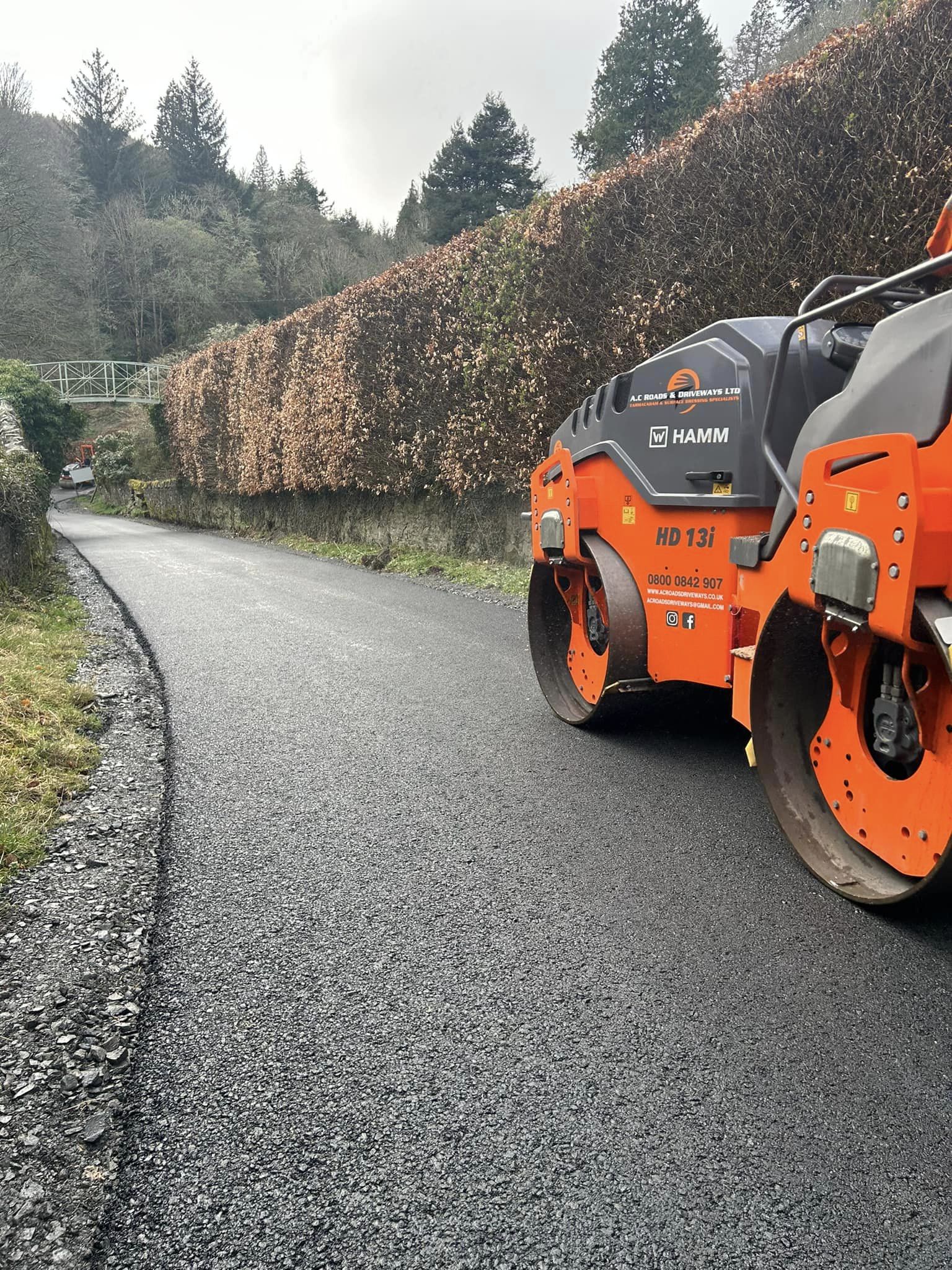 New Tarmac Cycle Route in Selkirk, Borders