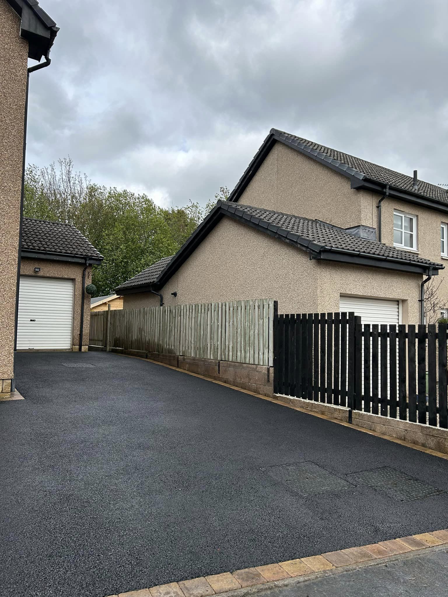 New Tarmac Driveway & Tegula Brick Border KELSO