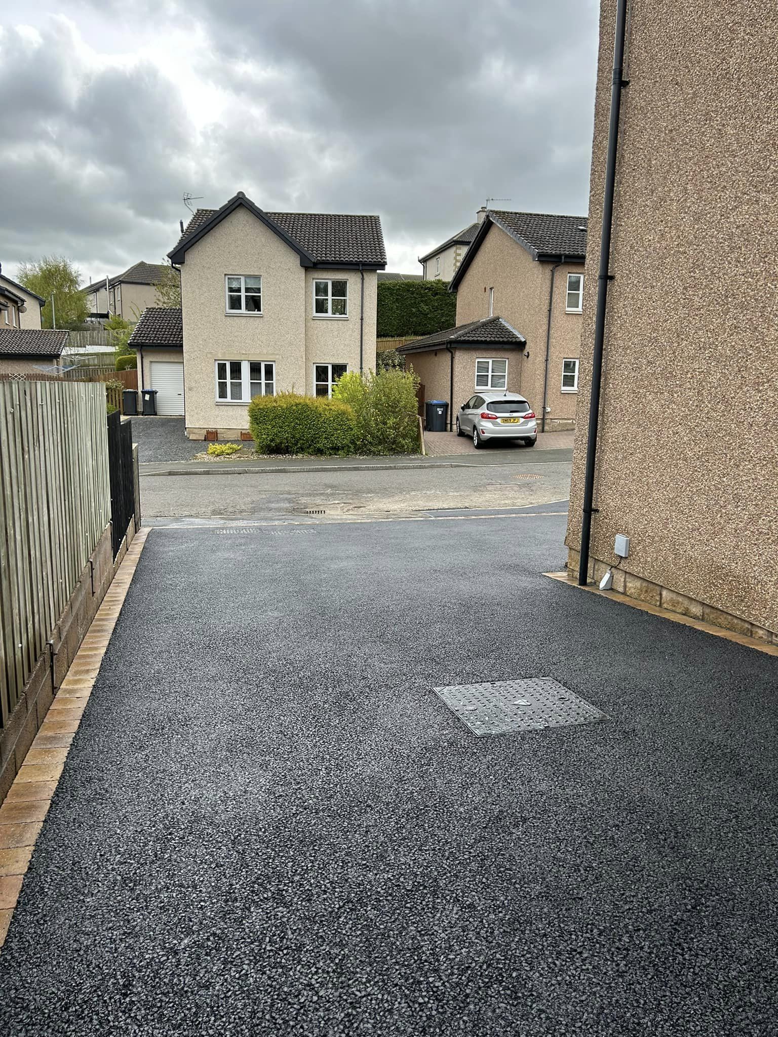 New Tarmac Driveway & Tegula Brick Border KELSO