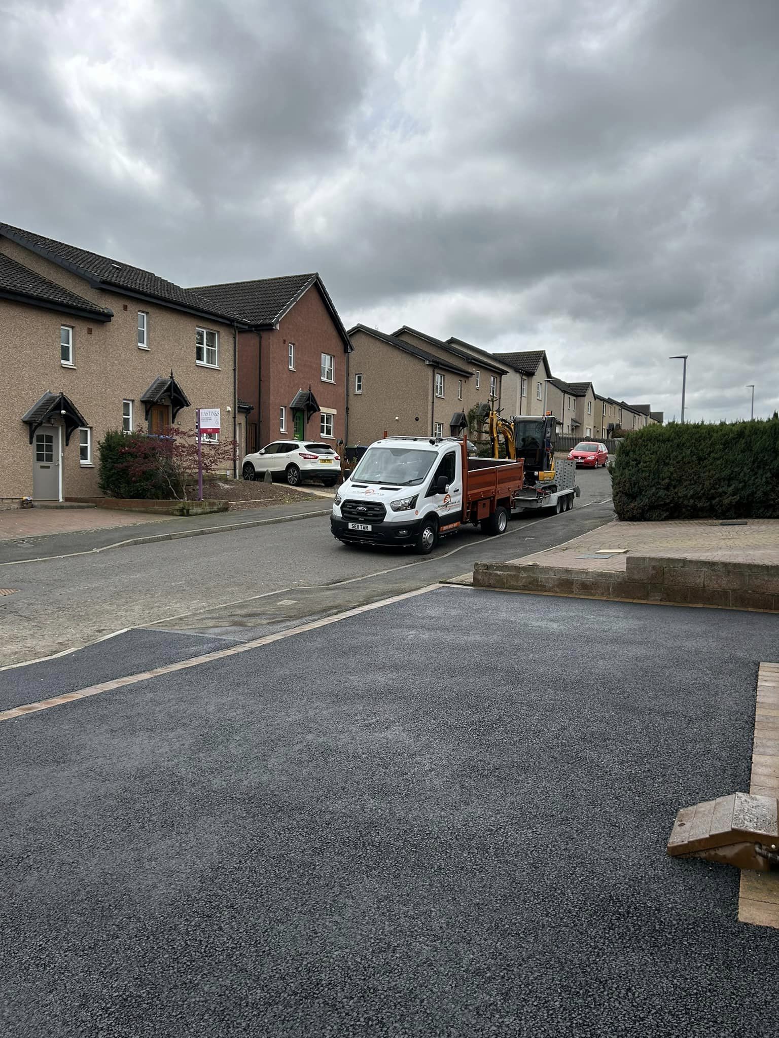 New Tarmac Driveway & Tegula Brick Border KELSO