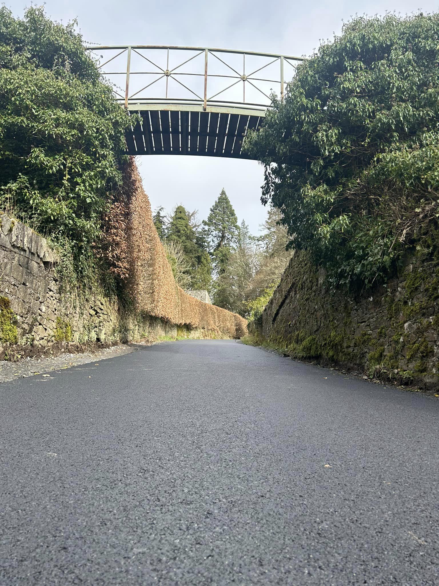 smooth tarmac cycle track selkirk borders scotland