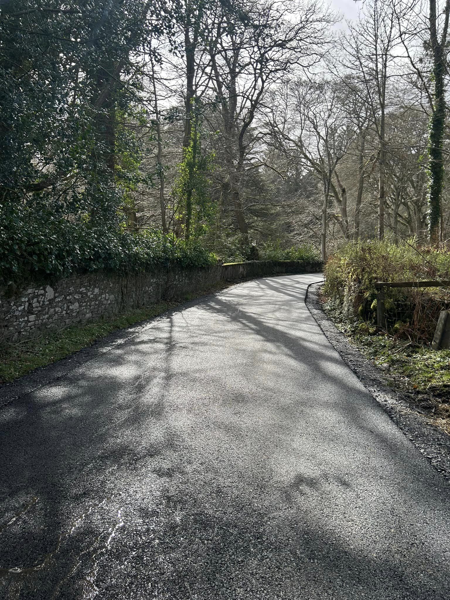 smooth tarmac cycle track selkirk borders scotland