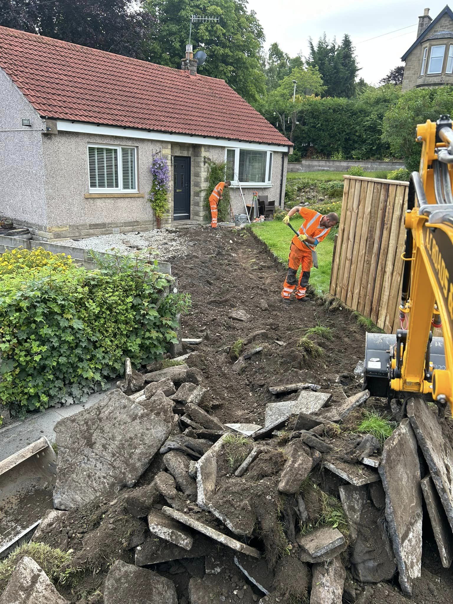 Convert Garden to Driveway in Hawick