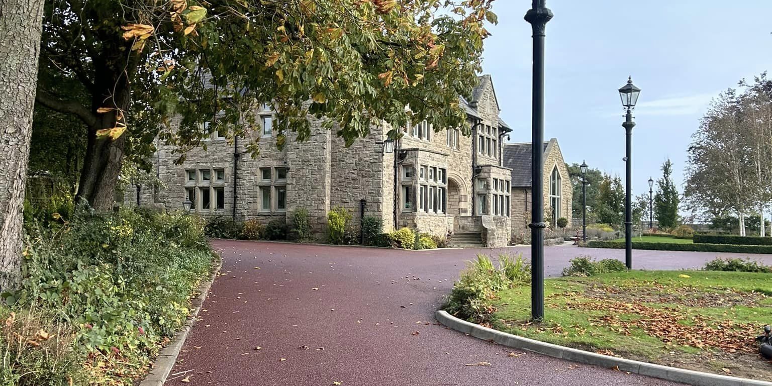 Red Tarmac Morpeth, Northumberland