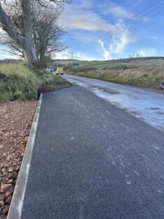Create Tarmac Entranceway & Lay-by - Duns, Scottish Borders