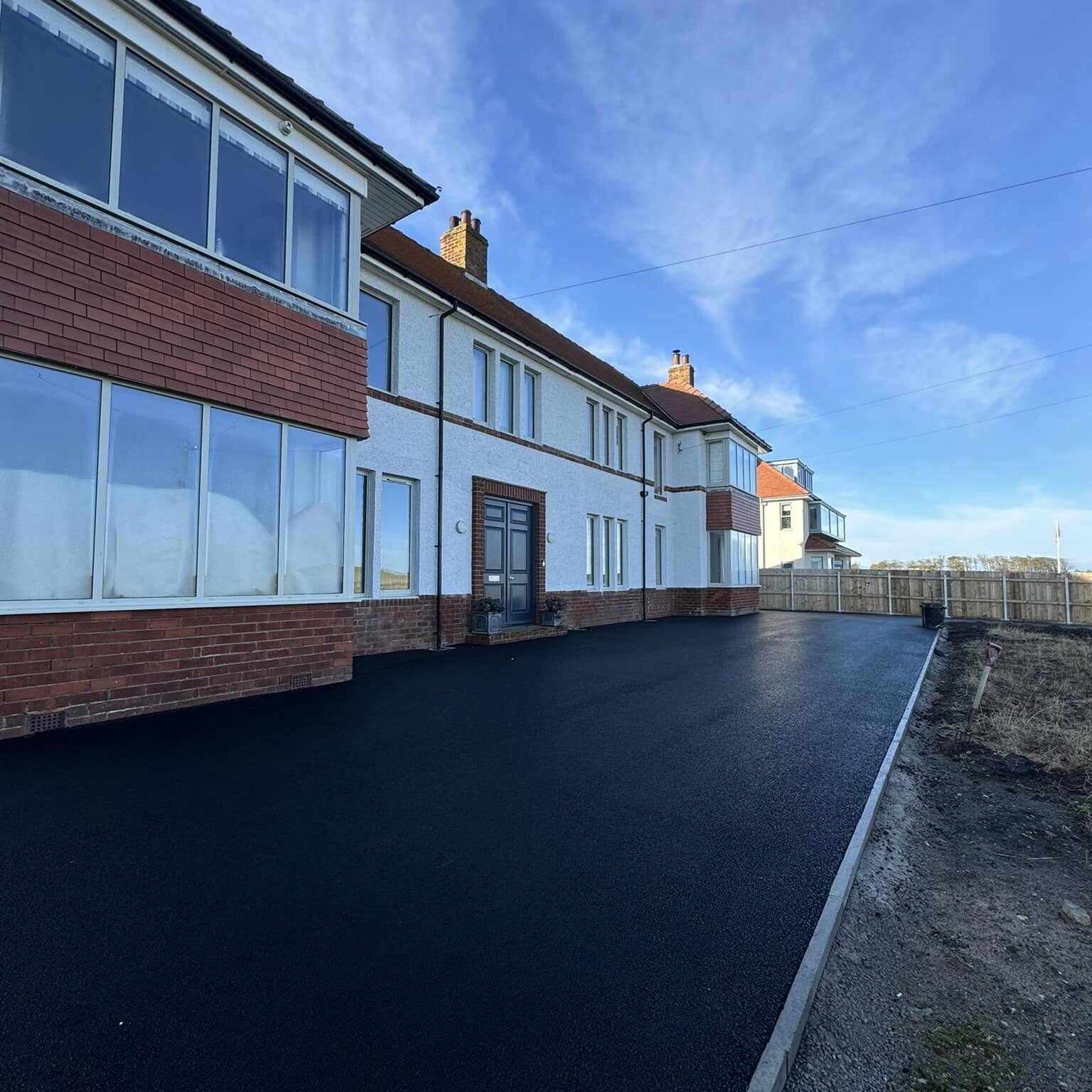 New Tarmac Driveway Sea Houses, Northumberland