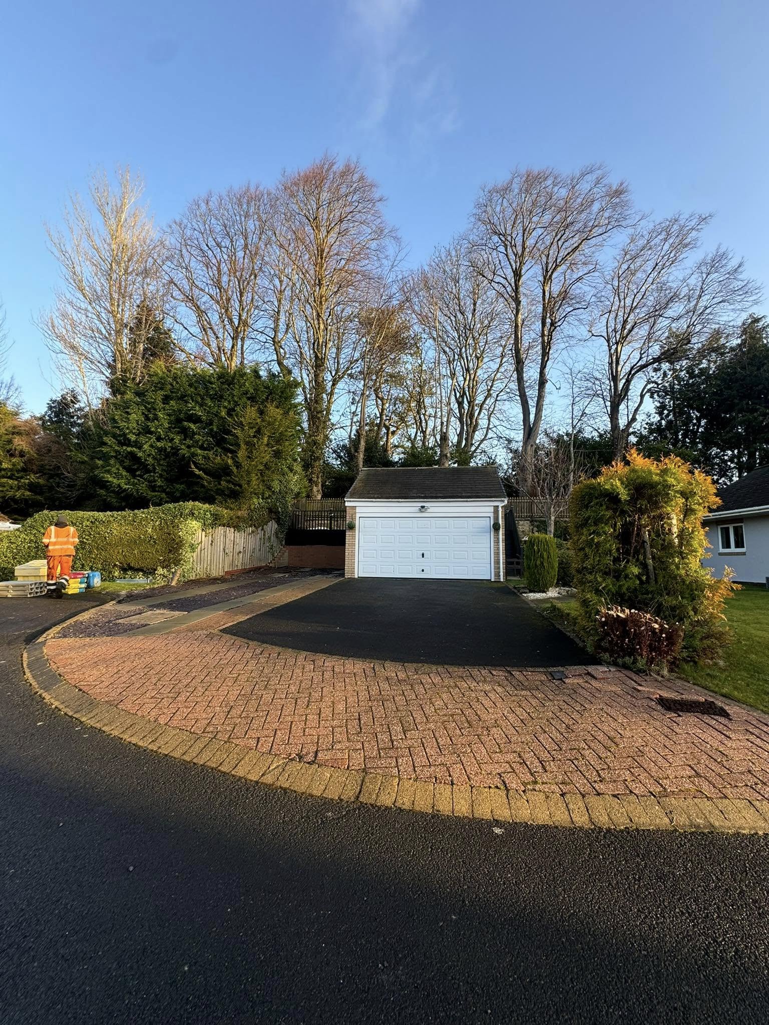 Tarmac Driveway with Block Paving - Northumberland