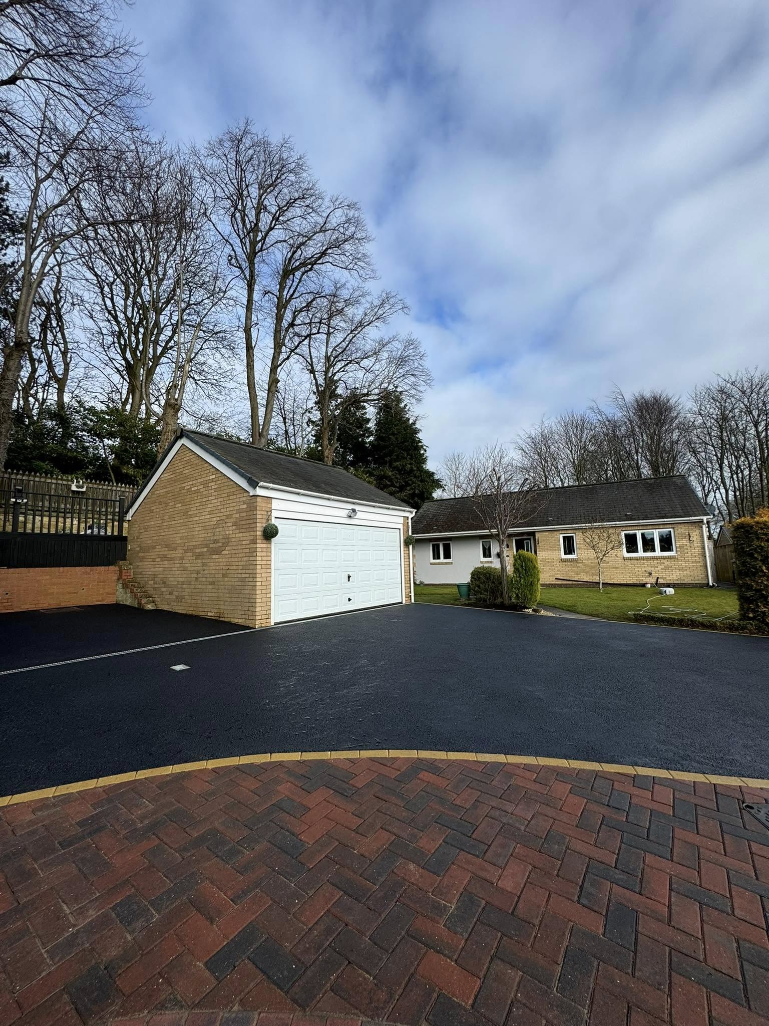 Tarmac Driveway with Block Paving - Northumberland
