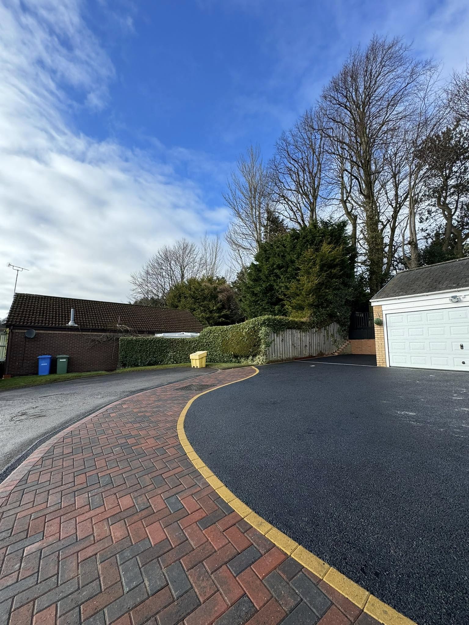 Tarmac Driveway with Block Paving - Northumberland