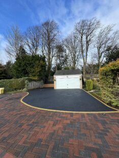 Tarmac Driveway with Block Paving - Northumberland
