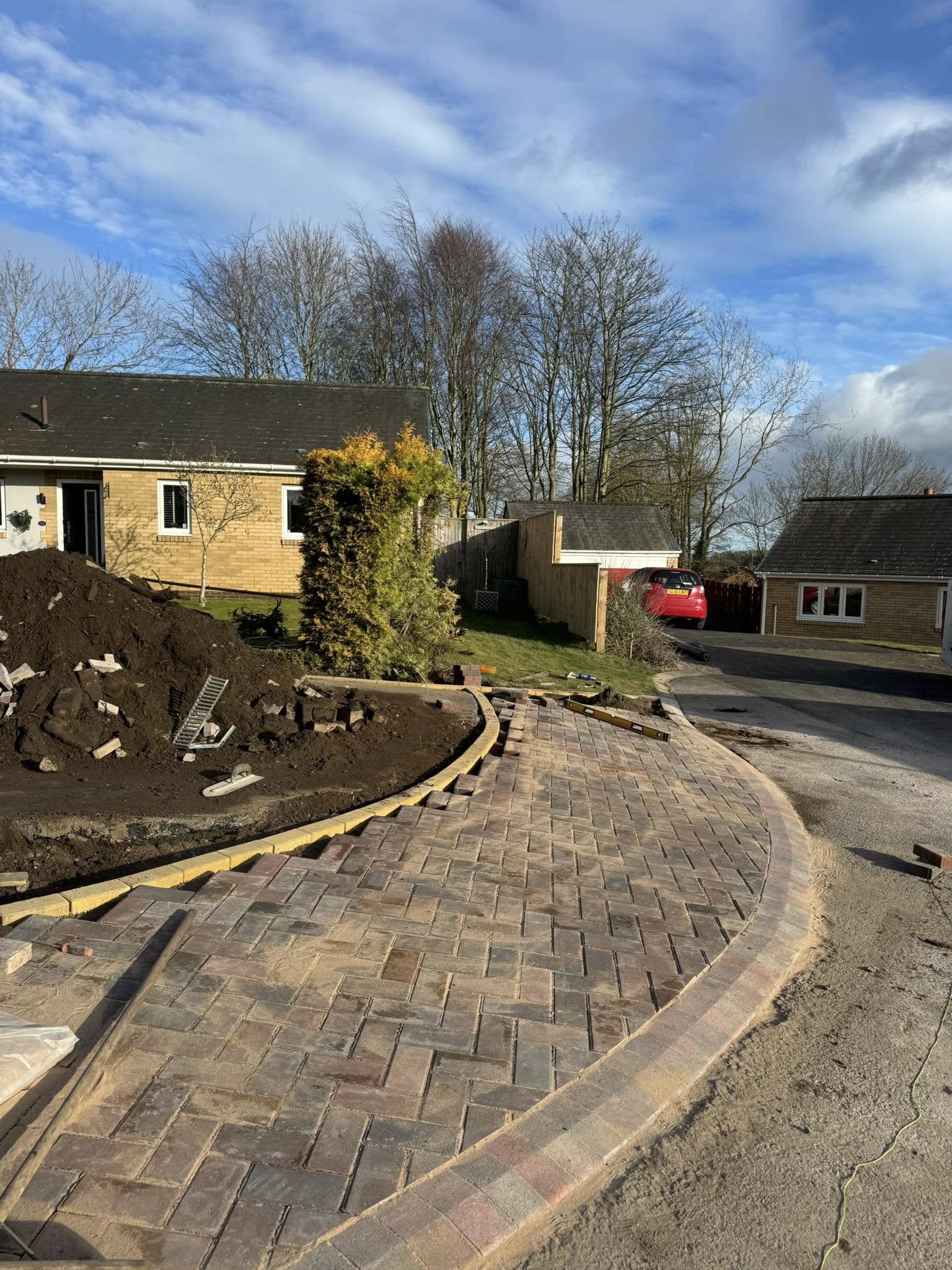 Tarmac Driveway with Block Paving - Northumberland