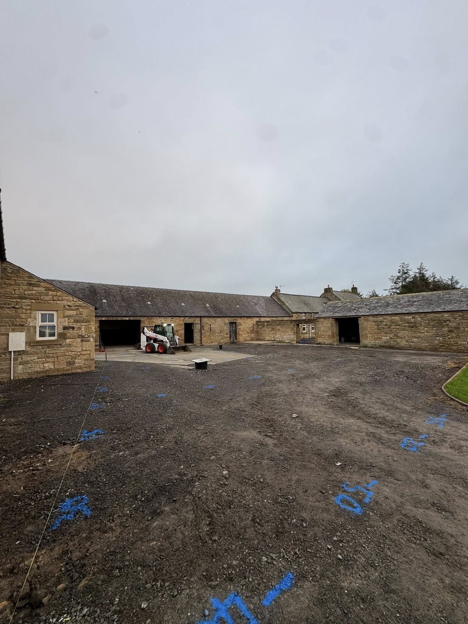 Road Surface Works for Barn Conversion - Northumberland