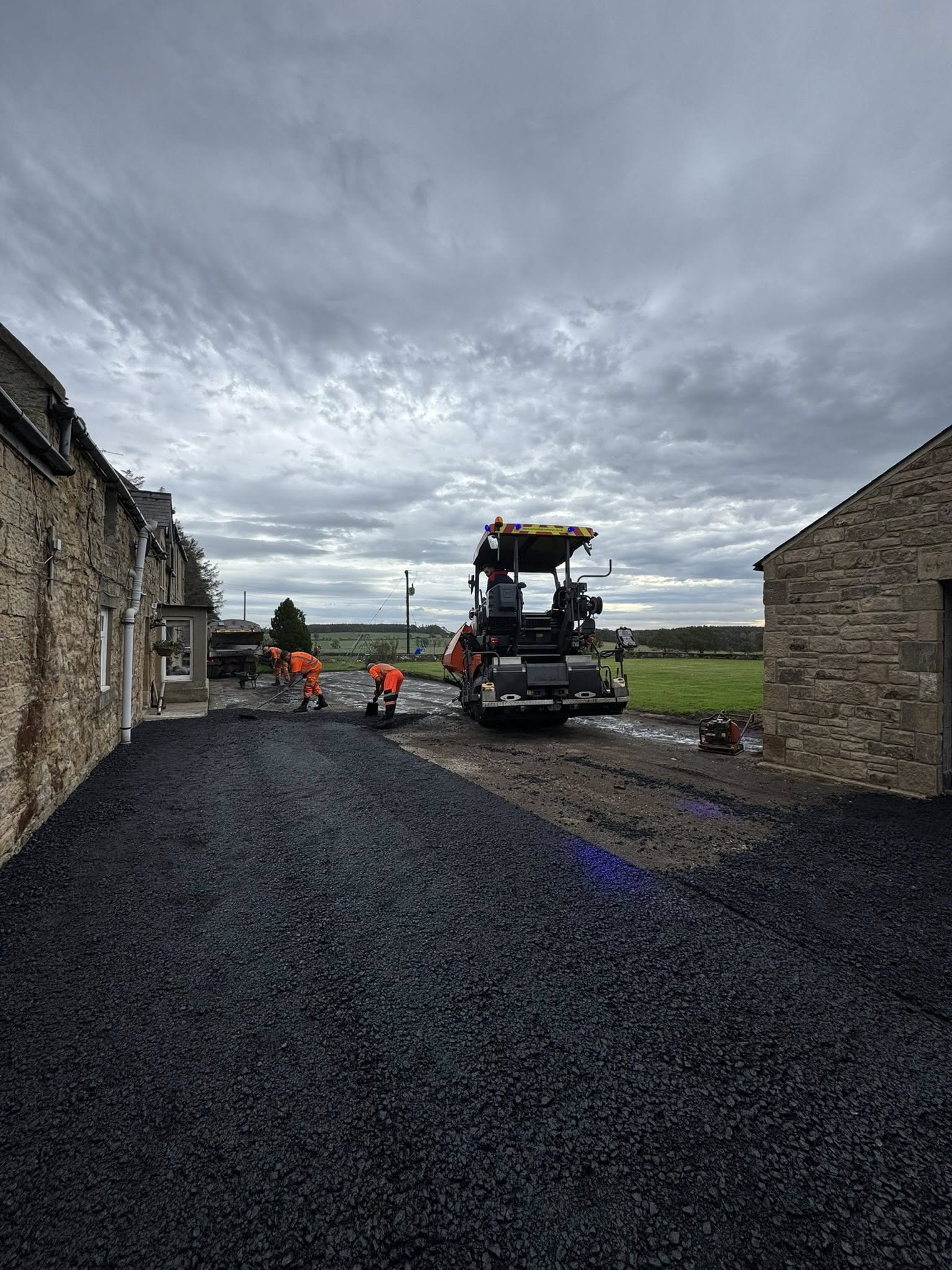 Road Surface Works for Barn Conversion - Northumberland