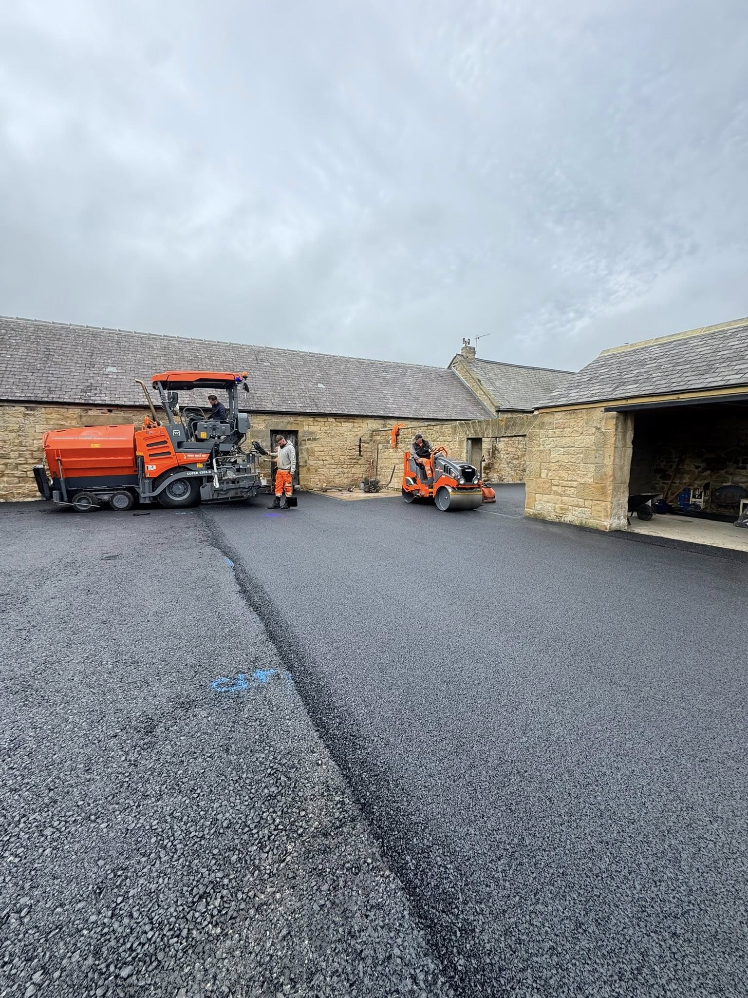 Road Surface Works for Barn Conversion - Northumberland