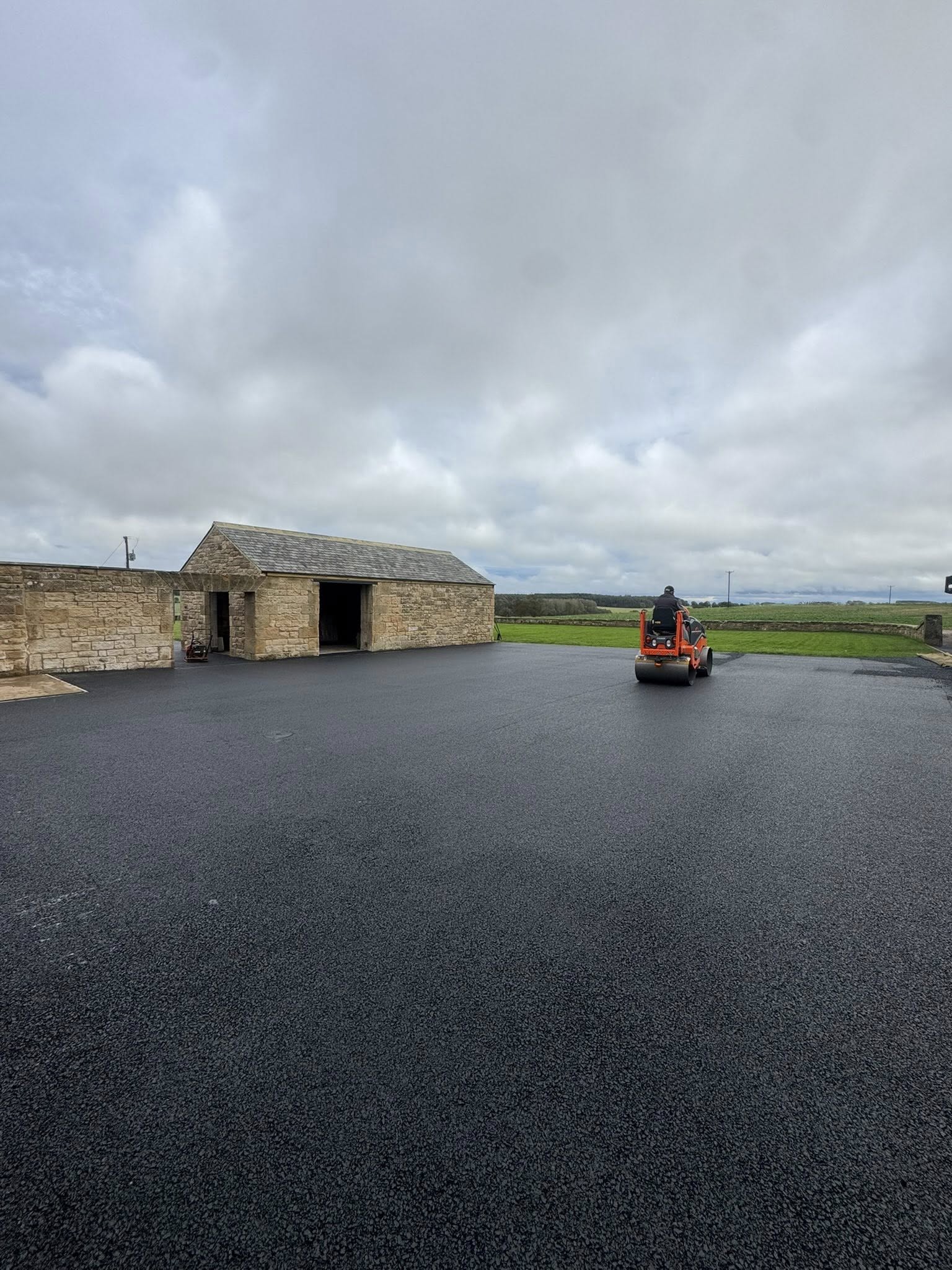 Road Surface Works for Barn Conversion - Northumberland