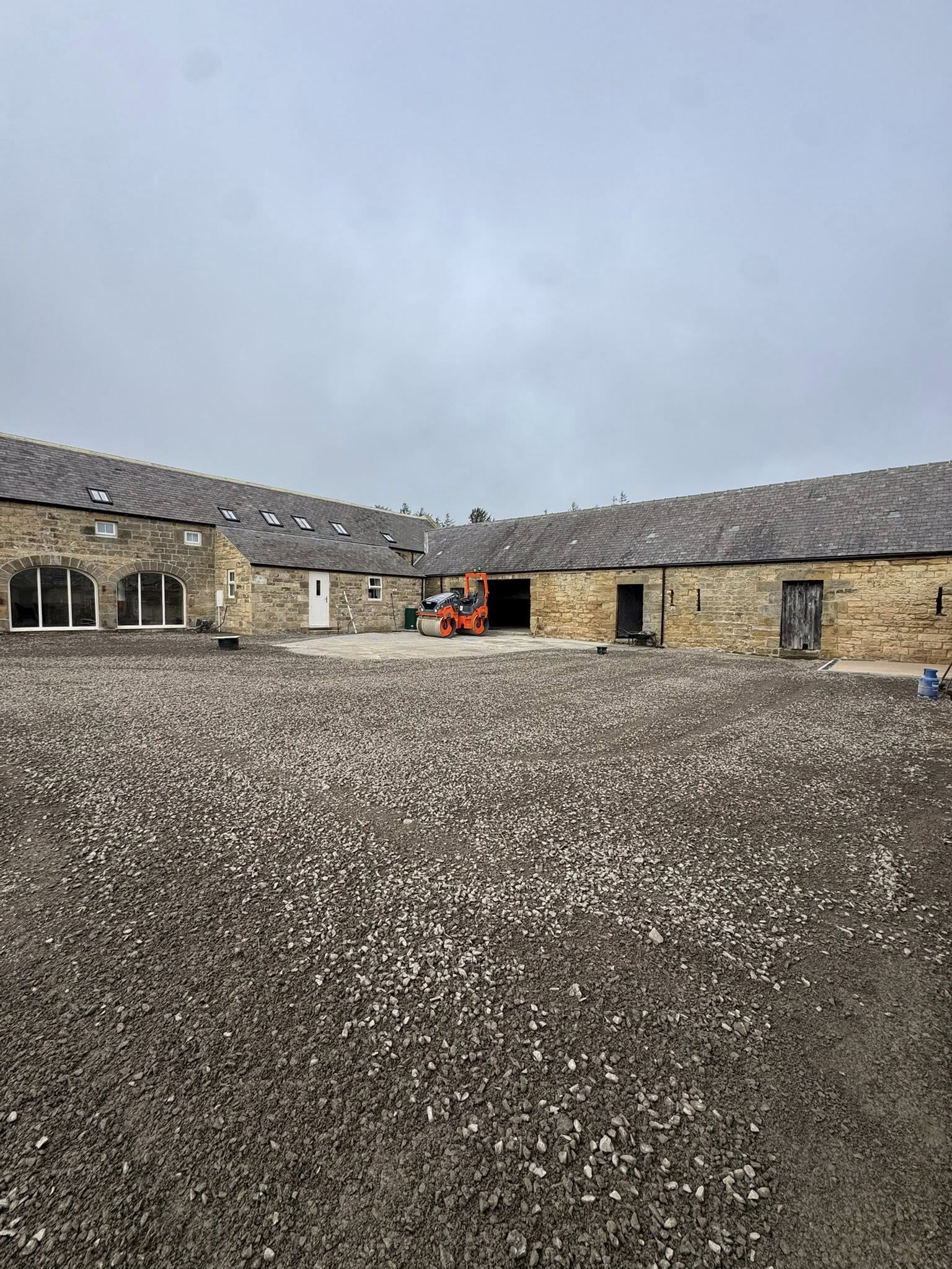 Road Surface Works for Barn Conversion - Northumberland