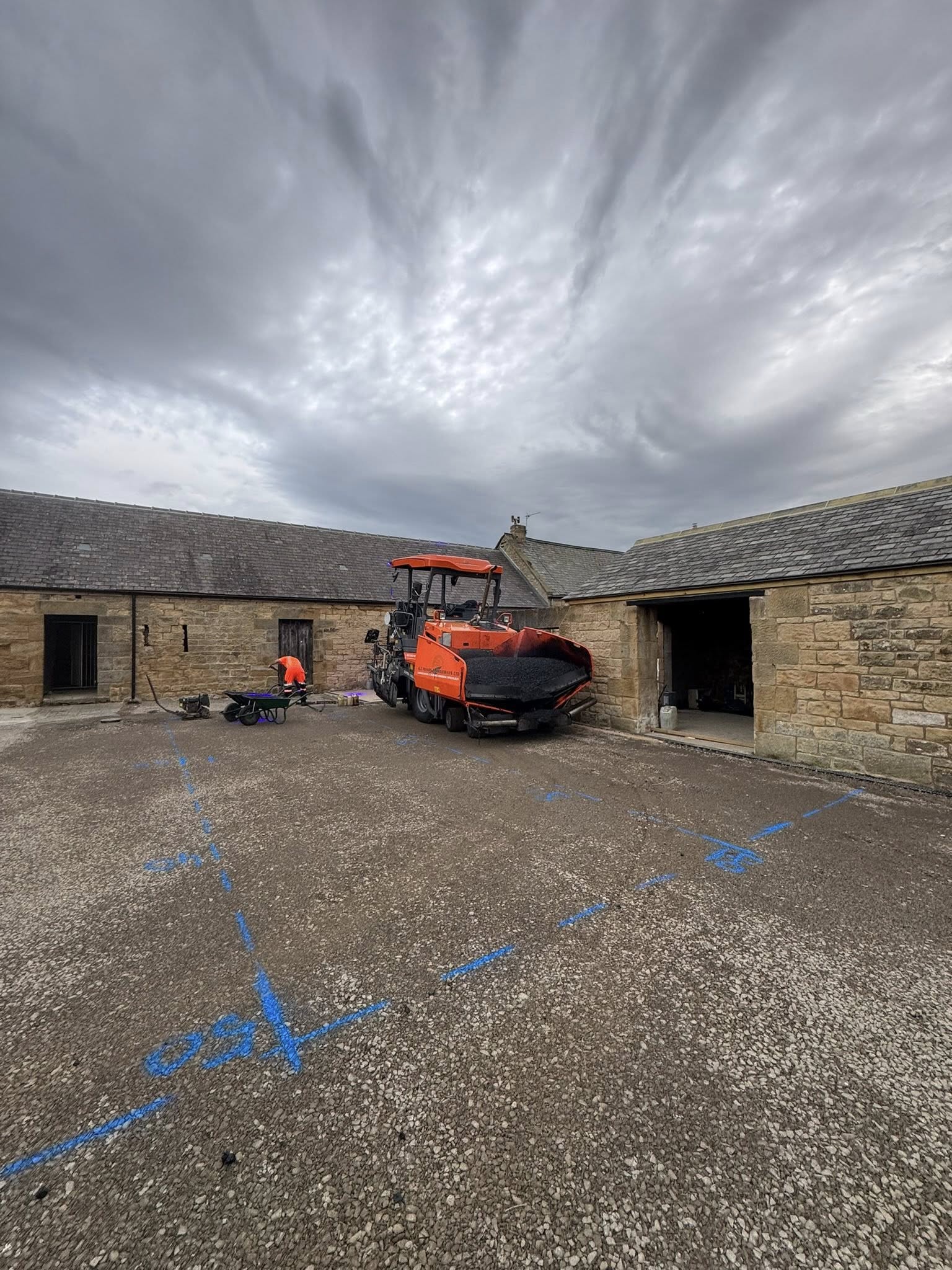 Road Surface Works for Barn Conversion - Northumberland