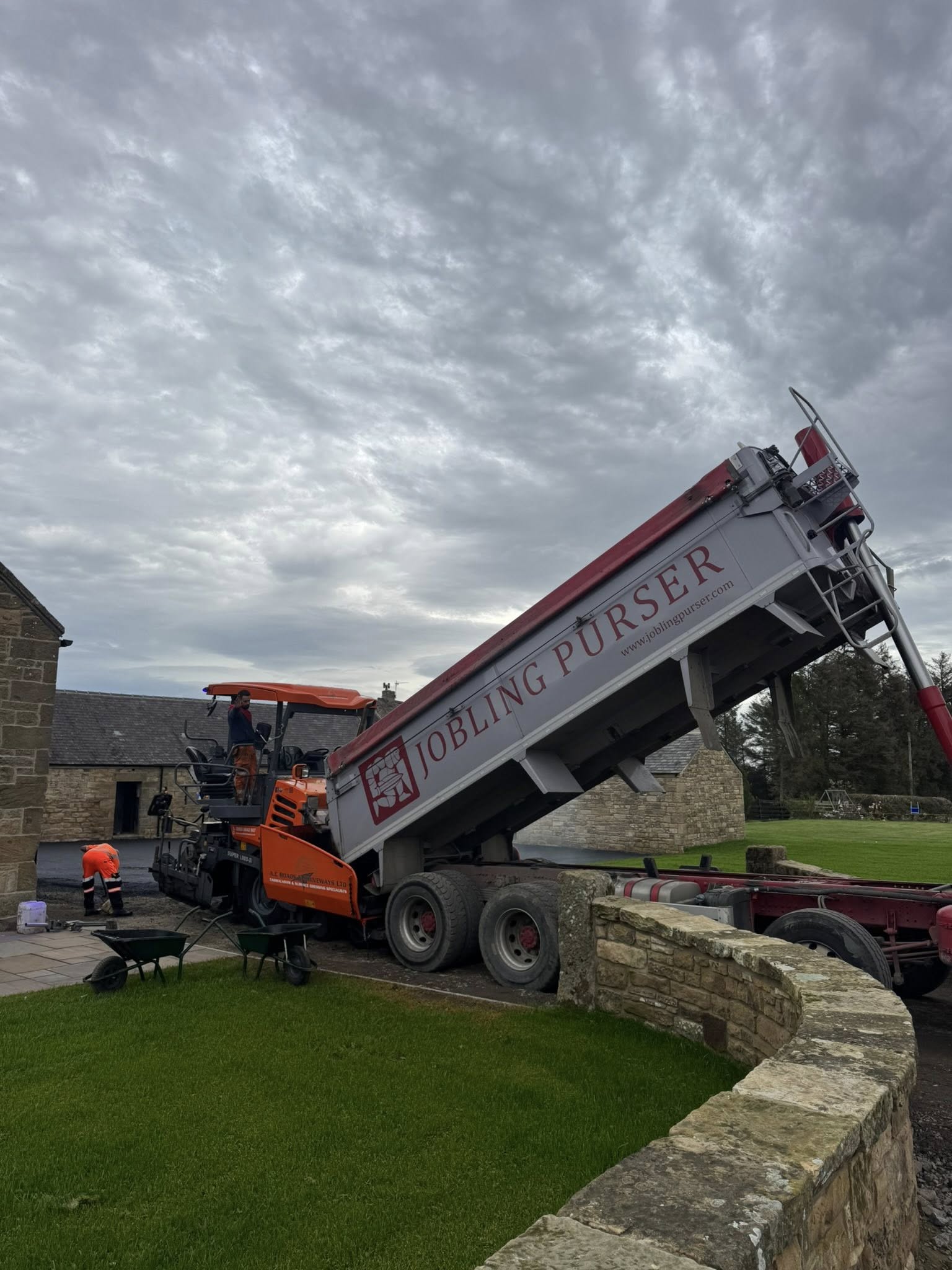 Road Surface Works for Barn Conversion - Northumberland