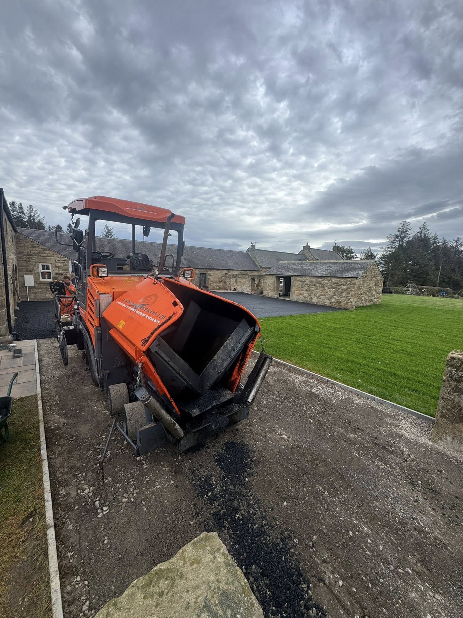 Road Surface Works for Barn Conversion - Northumberland