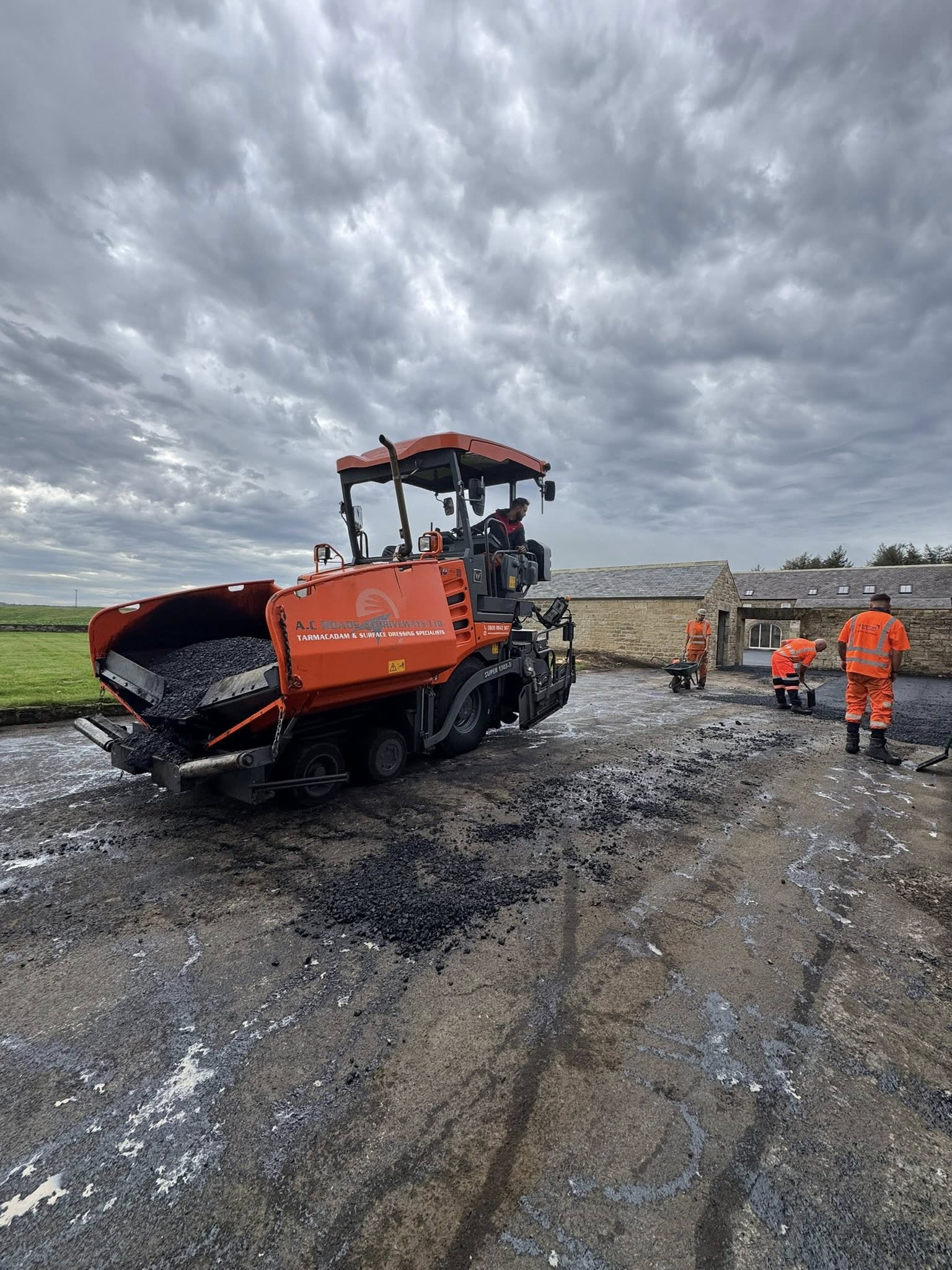 Road Surface Works for Barn Conversion - Northumberland
