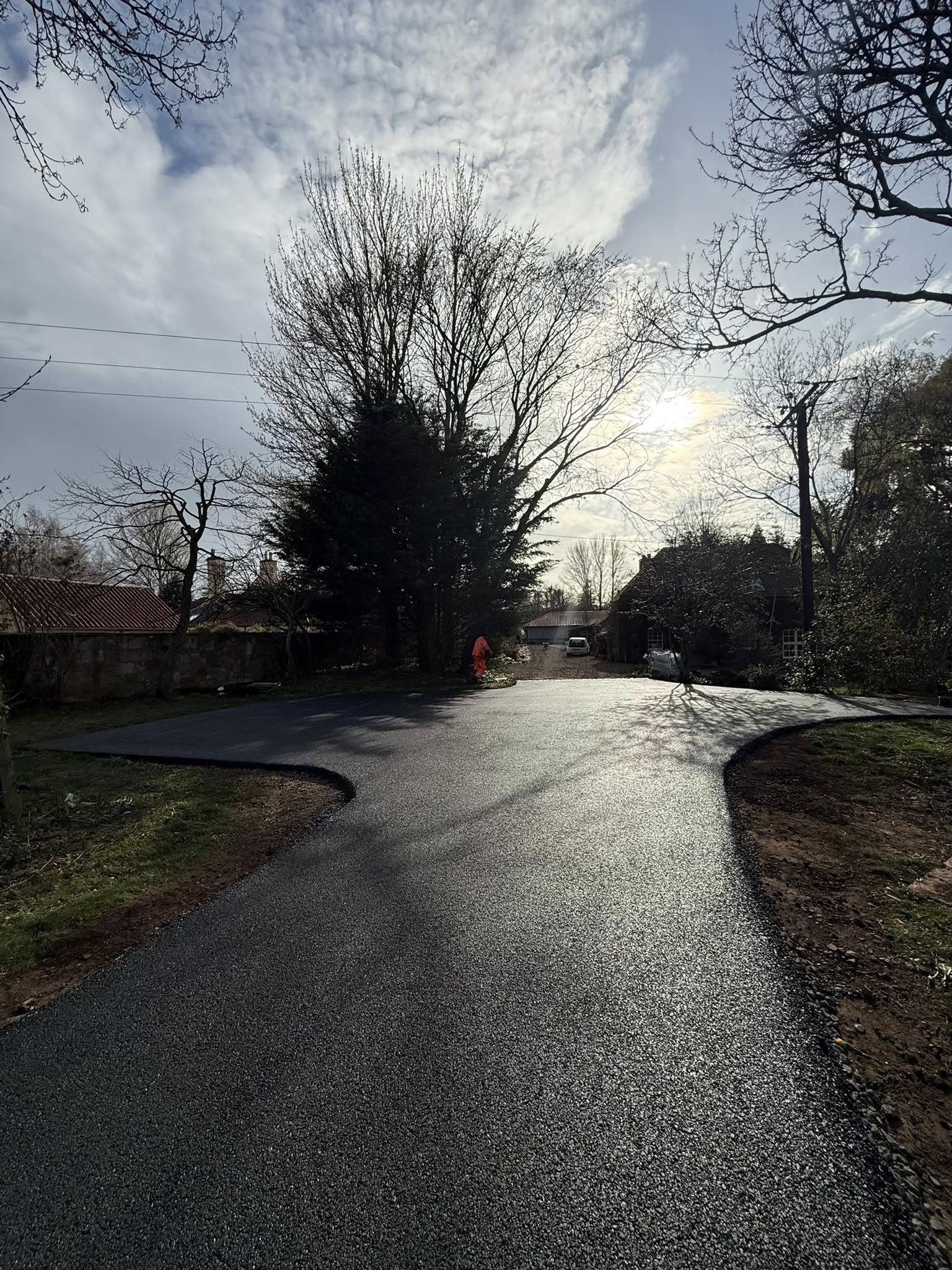 Dirt to Tarmac Driveway Transformation - East Linton
