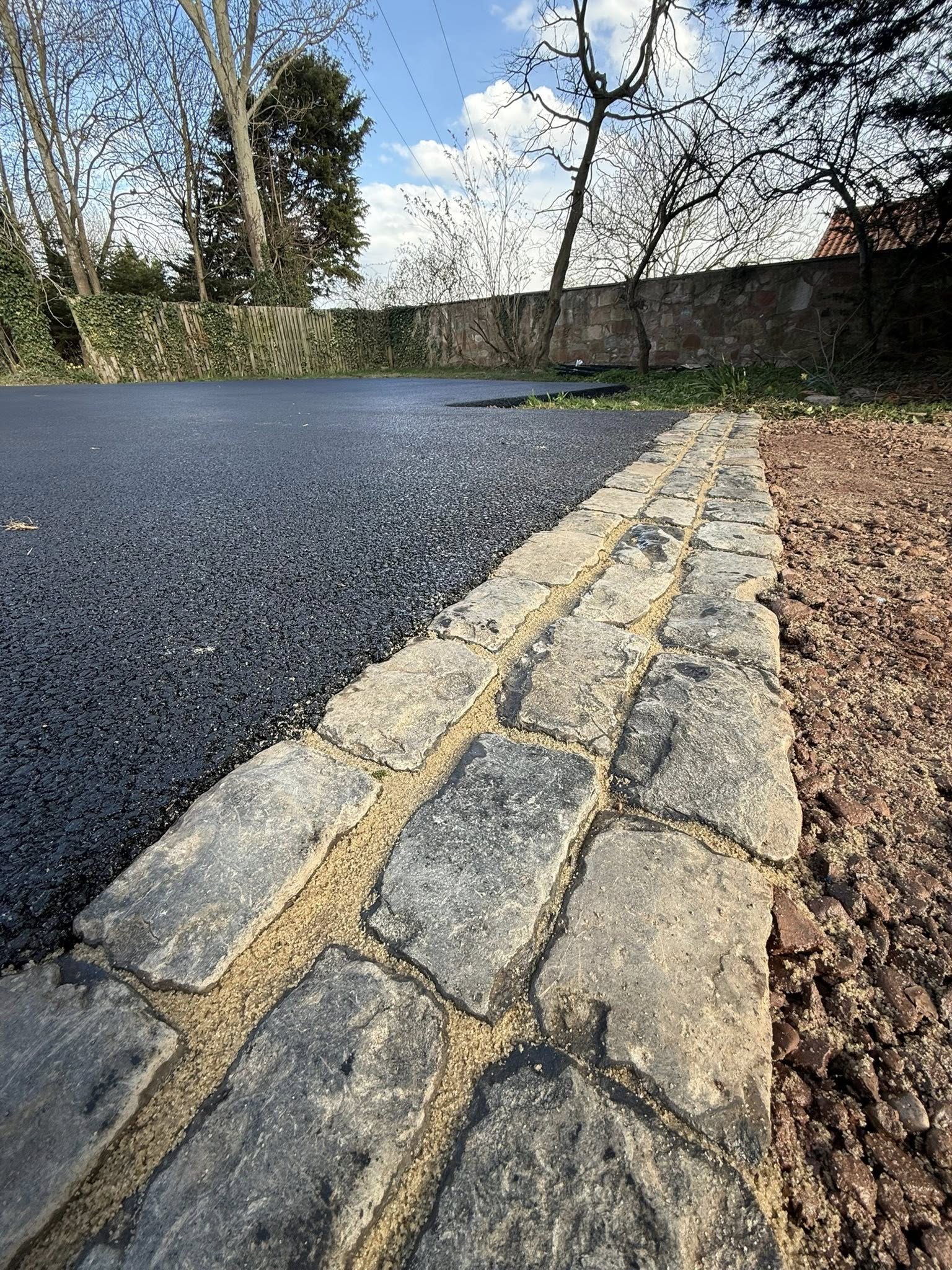 Dirt to Tarmac Driveway Transformation - East Linton