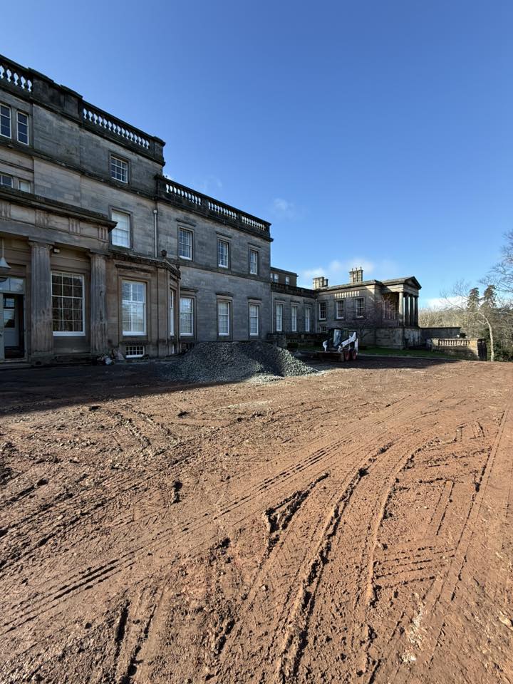 Reducing levels to improve drainage flow - Installing a new drainage system to effectively collect surface water