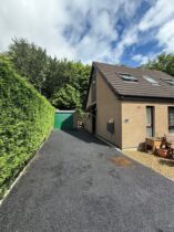 Single-Car Tarmac Driveway with Kerbing, ACO Drainage Channel