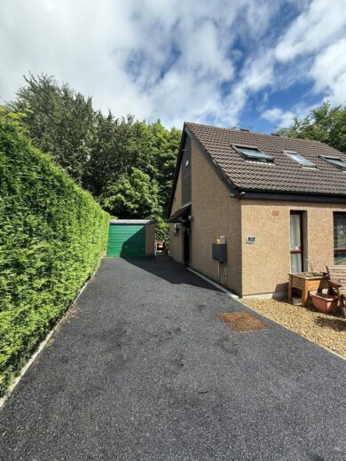 Single-Car Tarmac Driveway with Kerbing, ACO Drainage Channel