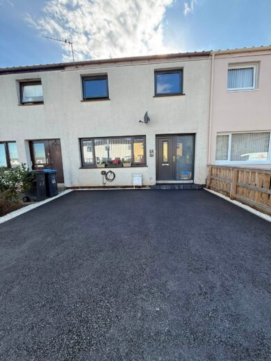 Slab and Gravel to New Tarmac Driveway - Coldstream