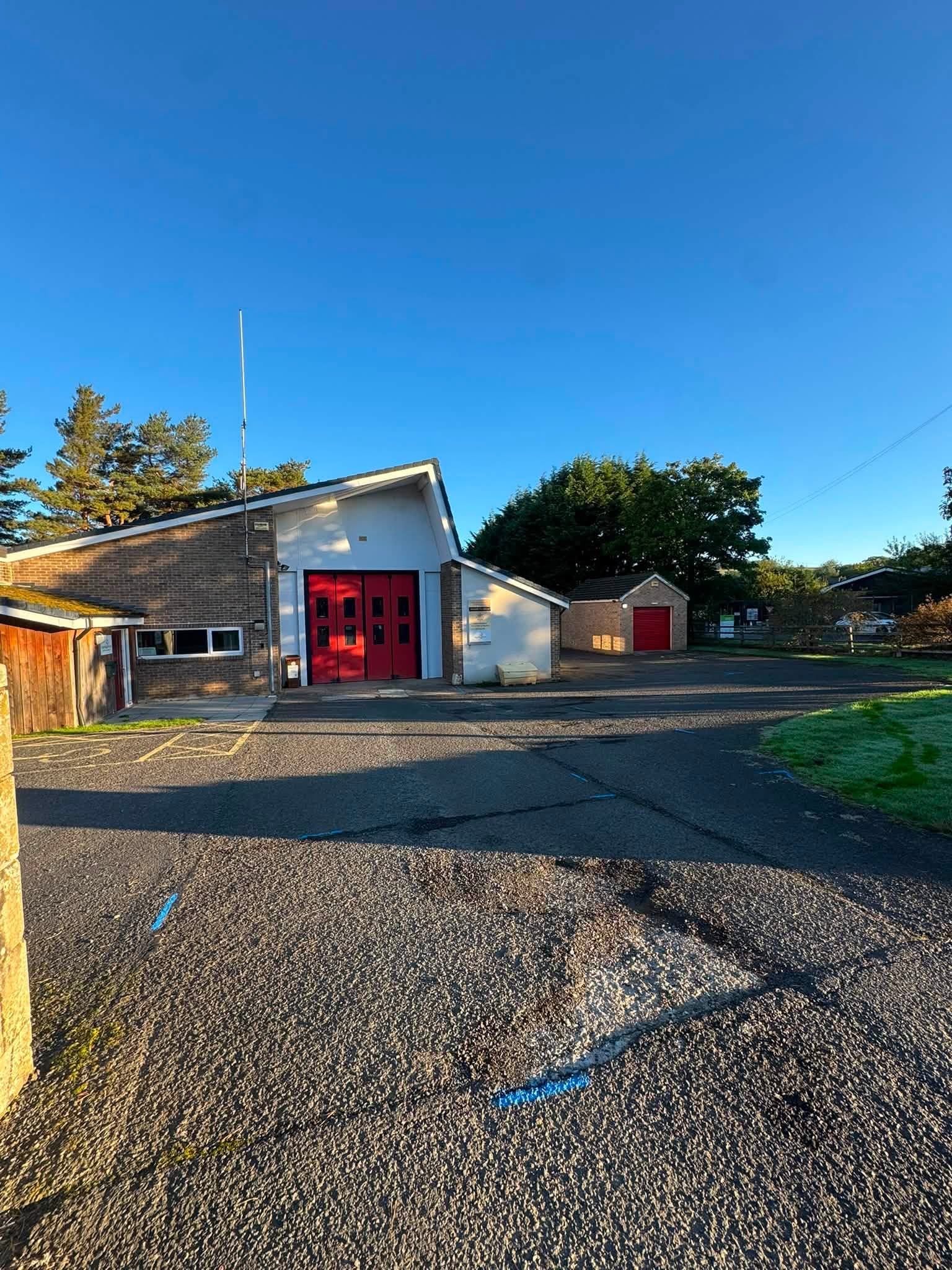 Resurfacing Allendale Fire Station - Northumberland