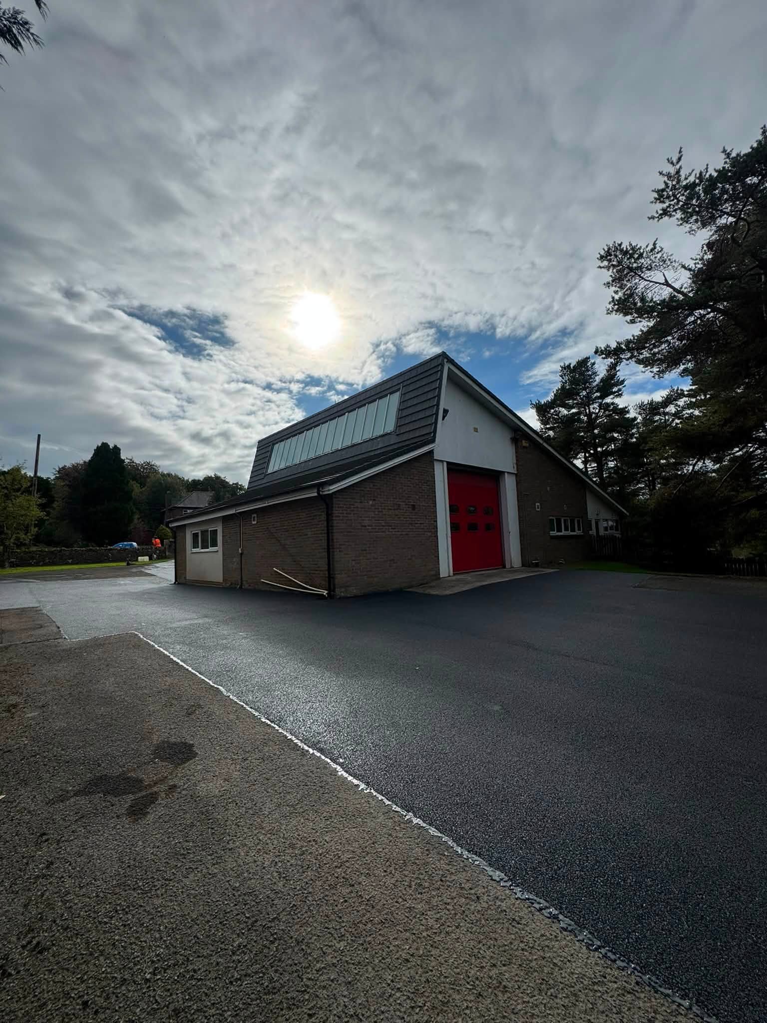Resurfacing Allendale Fire Station - Northumberland