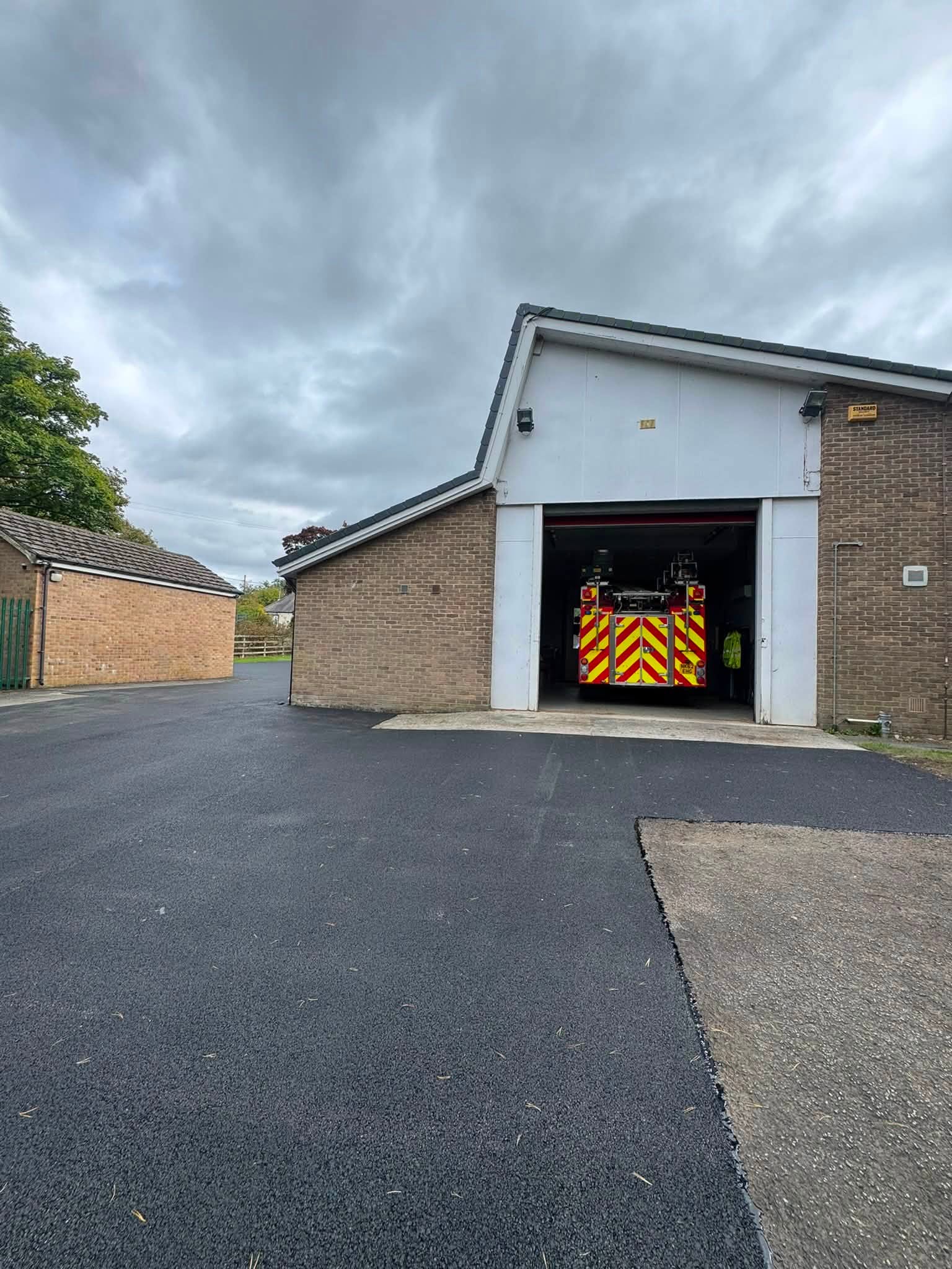 Resurfacing Allendale Fire Station - Northumberland