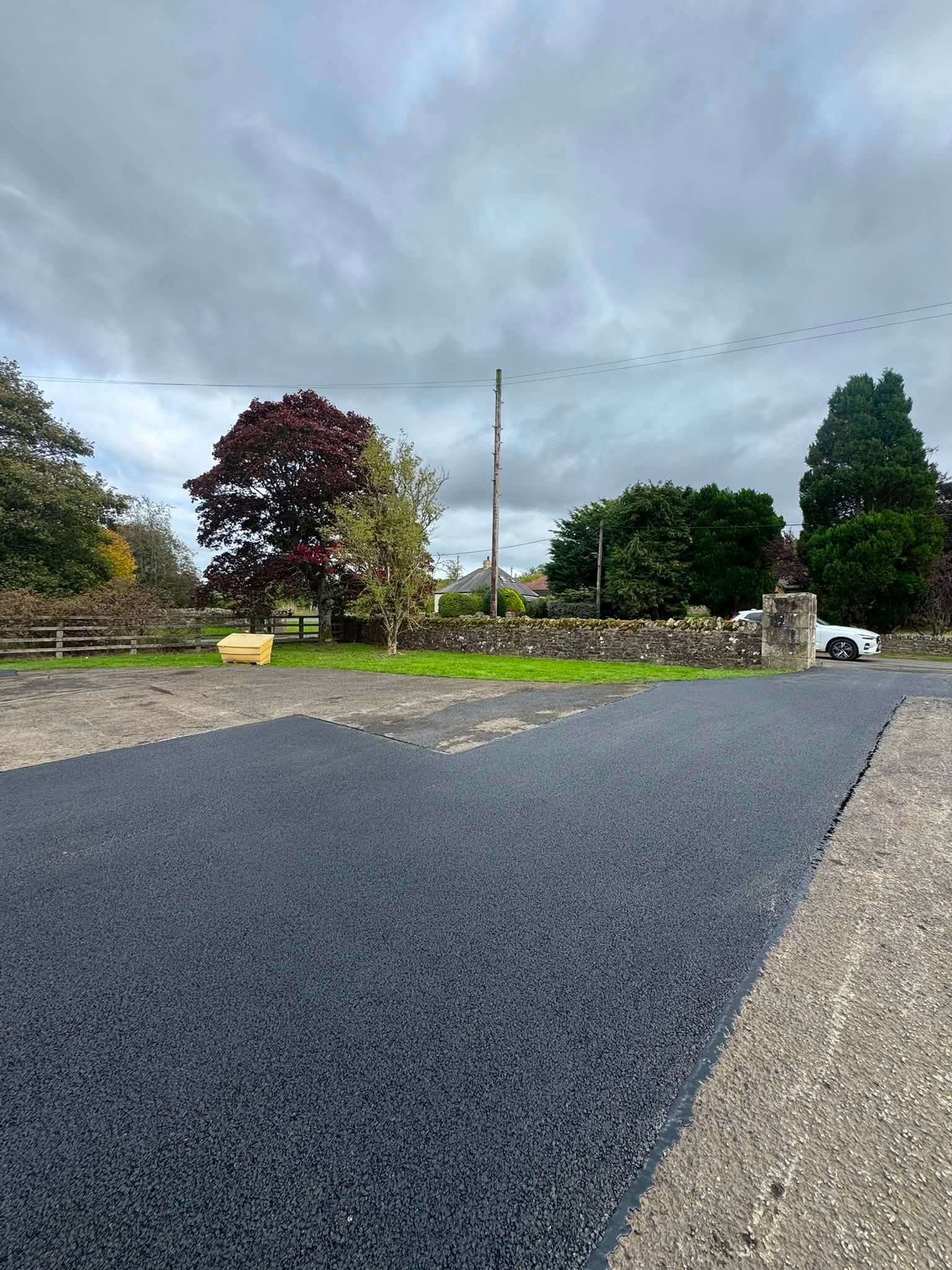 Resurfacing Allendale Fire Station - Northumberland