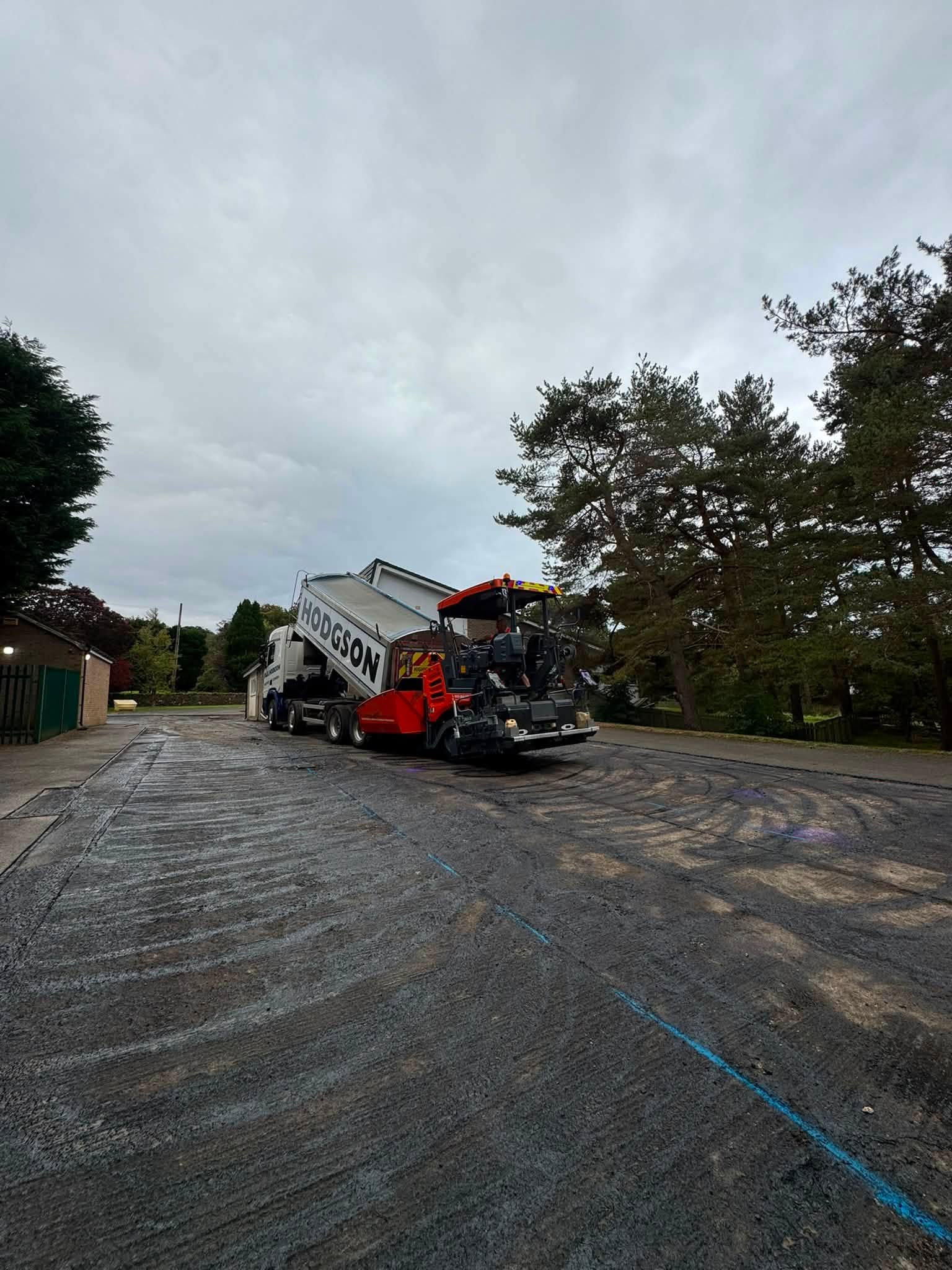 Resurfacing Allendale Fire Station - Northumberland