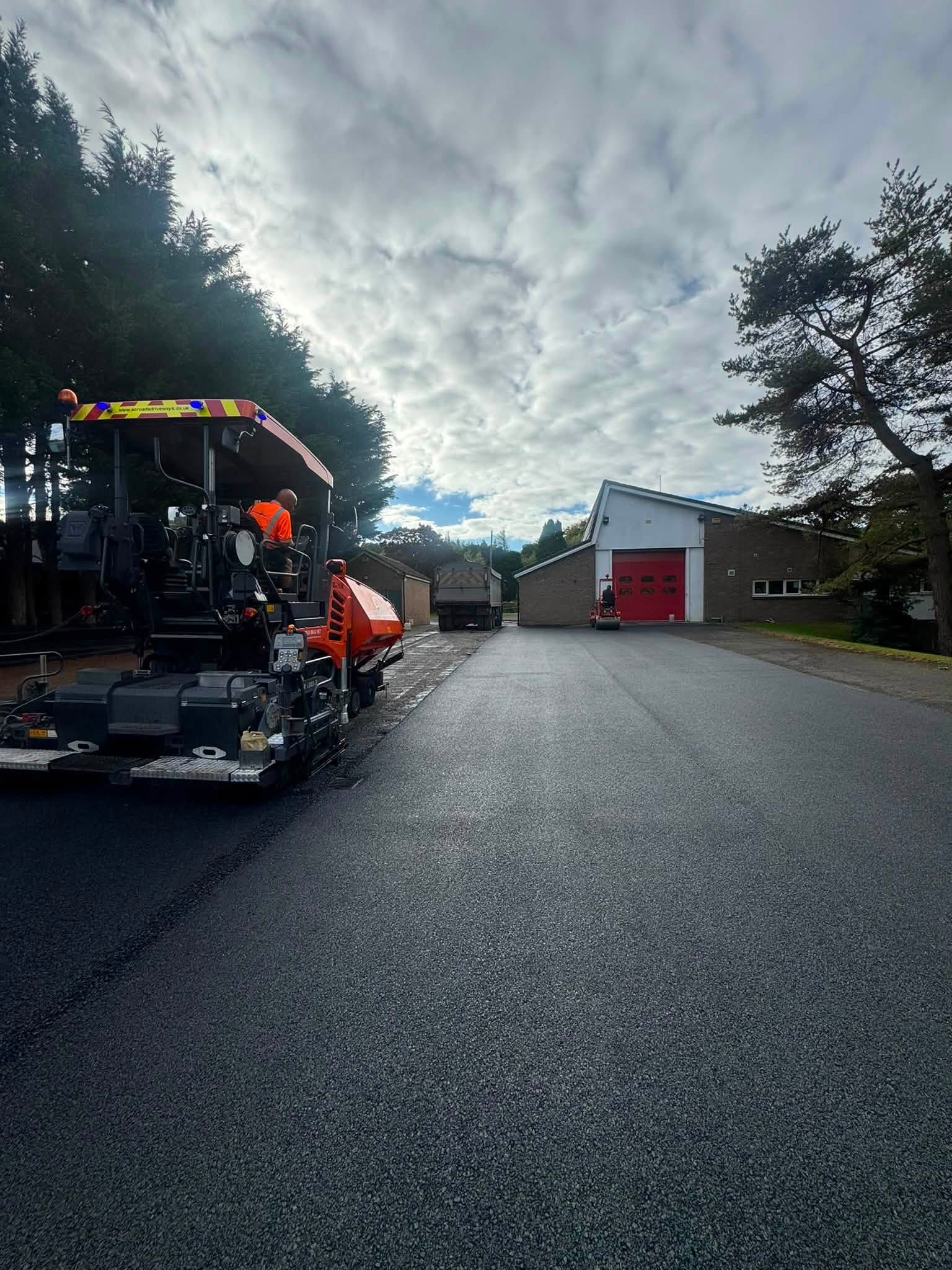 Resurfacing Allendale Fire Station - Northumberland